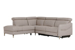 Elegant Nico Corner Sofa Electric Recliner RHF Stone
