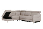 Relax in comfort with Nico Corner Sofa Electric Recliner RHF Stone
