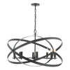 Nitya 8 Light Pendant Matt Black picture on the white background