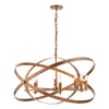 Nitya 8 Light Pendant Mottled Copper picture on the white background