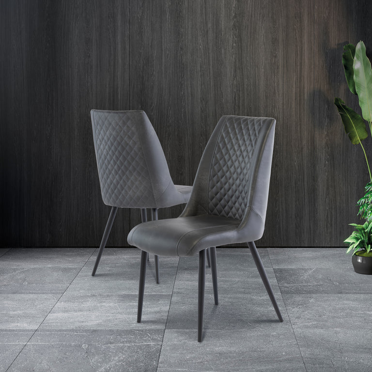 Noah Dining Chair Grey (Set of 2)