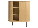 Nola Cabinet Natural Oak picture with opened left door
