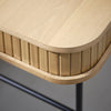 Nola Desk Natural Oak close view picture of smooth angles