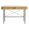 Nola Desk Natural Oak front view picture