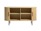 Nola Sideboard Natural Oak photo of storage space