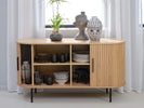 Nola Sideboard Natural Oak life style picture with opened doors