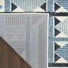 Nourison Nordic Rug NRC06 Blue with a latex backing