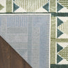 Nourison Nordic Rug NRC06 Green Blue with a latex backing