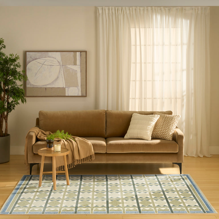 Nourison Nordic Rug NRC06 Green Blue