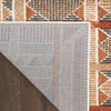 Nourison Nordic Rug NRC06 Rust Multicolor with a latex non-slip backing