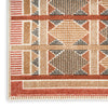 Nourison Nordic Rug NRC06 Rust Multicolor made in a rust and beige color shades