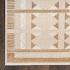 Nourison Nordic Rug NRC06 Taupe picture of the rug's corner