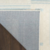 Nourison Nordic Rug NRC11 Ivory Blue with a latex backing