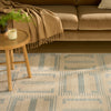 Nourison Nordic Rug NRC11 Ivory Blue close-up view picture of the rug pattern