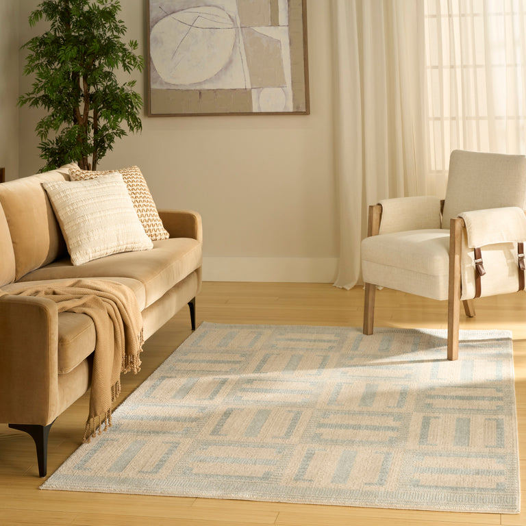 Nourison Nordic Rug NRC11 Ivory Blue
