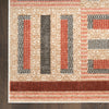 Nourison Nordic Rug NRC11 Multicolor picture of the corner of the rug