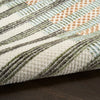 Nourison Nordic Rug NRC15 Ivory Multicolor with a low pile, easy to clean