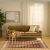 Nourison Nordic Rug NRC16 Rust lifestyle picture in the living room