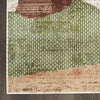 Nourison Nordic Rug NRC18 Beige Multicolor made in a sage, beige and rust color palettes