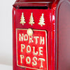 North Pole Post Box Red close view picture of the box design