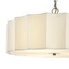 Noura 3 Light Pendant Ivory and Antique Bronze close view picture of the shade