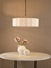 Noura 3 Light Pendant Ivory and Antique Bronze life style picture