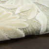Nourison Aloha Rug ALH33 Ivory Sage flatweave rug with a tufted pattern