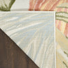 Nourison Aloha Rug ALH43 Ivory Green with a latex backing