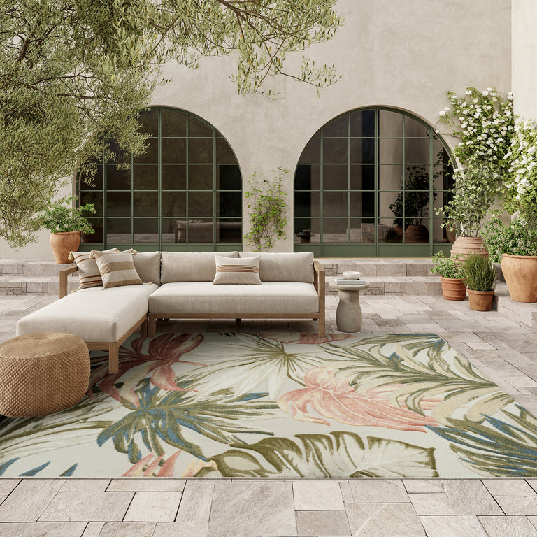 Nourison Aloha Rug ALH43 Ivory Green