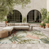 Nourison Aloha Rug ALH43 Ivory Green lifestyle picture outside