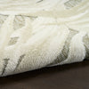 Nourison Aloha Rug ALH43 Ivory Sage flatweave rug with a tufted pattern
