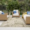 Nourison Aloha Rug ALH43 Ivory Sage lifestyle picture outside