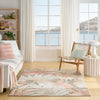 Nourison Aloha Rug ALH43 Sage Rust perfect for indoor and outdoor use