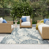 Nourison Aloha ALH43 Ivory Blue Rug life style outdoor picture
