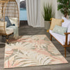 Nourison Aloha Ivory Sage Rose Rug life style picture