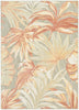 Nourison Aloha Ivory Sage Rose Rug front view picture