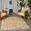 Nourison Aloha Sargs Rug ALH17 Sage Rose life style picture