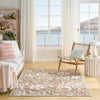 Nourison Aloha Sargs Rug ALH17 Sage Rose life style picture under sun light