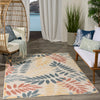 Nourison Rug Aloha ALH18 Ivory Blue life style picture