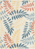 Nourison Rug Aloha ALH18 Ivory Blue front view picture
