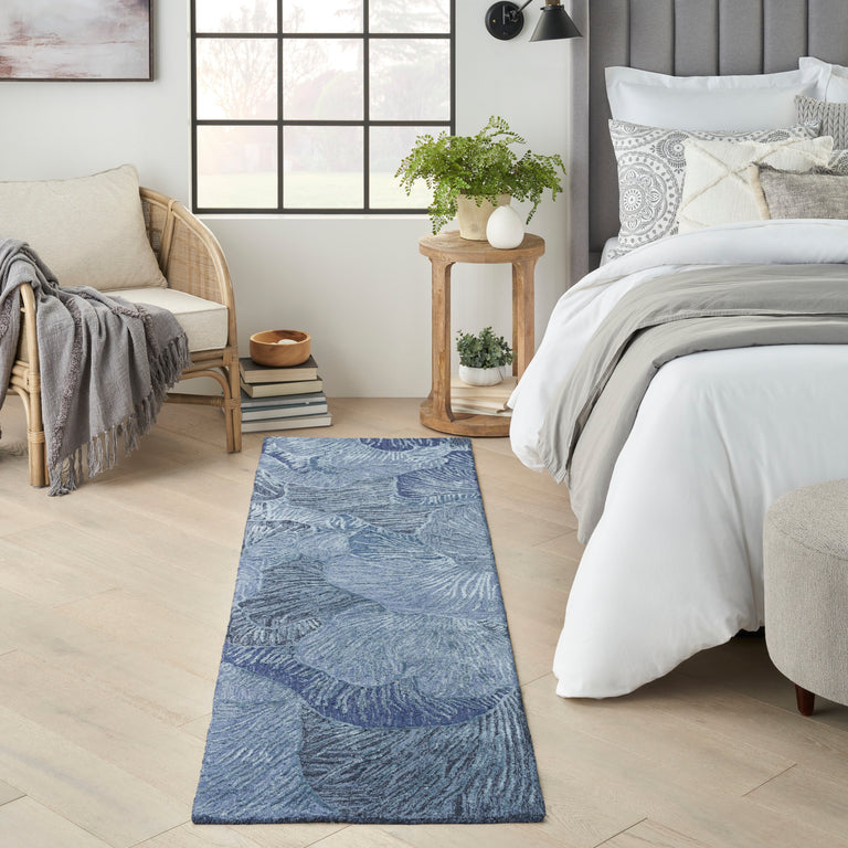 Nourison Avra Rug AVR01 Blue Runner