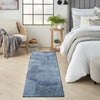 Nourison Avra Rug AVR01 Blue Runner lifestyle picture in the living room
