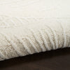 Nourison Avra Rug AVR01 Ivory thick, hand-tufted rug with a cut and loop pile