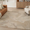 Nourison Avra Rug AVR01 Taupe lifestyle picture in the living room