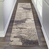 Nourison Celestial Rug CES02 Ivory Grey - Runner lifestyle picture in the hallway