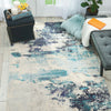 Nourison Celestial Rug CES02 Ivory/Teal/Blue life style picture