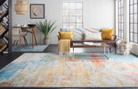 Nourison Celestial Rug CES02 Sealife close-up view picture of the colors palette