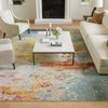 Nourison Celestial Rug CES02 Sealife lifestyle picture from the top