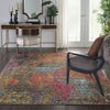 Nourison Celestial Rug CES14 Sunset lifestyle picture in the living room