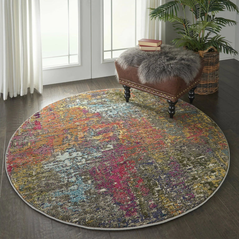 Nourison Celestial Rug CES14 Sunset - Round